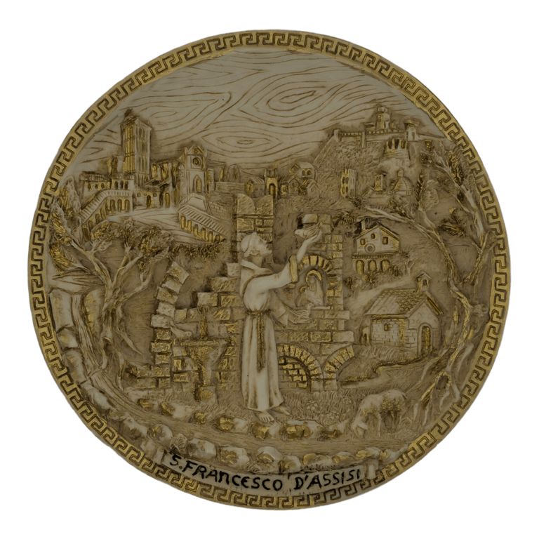 PIATTO SAN FRANCESCO COD.2428/BN