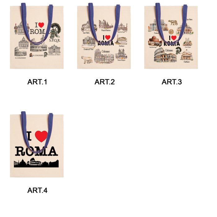 BORSA SHOPPING MANICO COLORATO 1785305 GET BLU