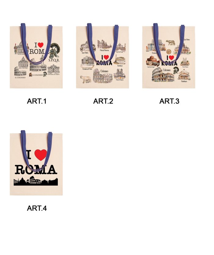BORSA SHOPPING MANICO COLORATO 1785305 GET BLU