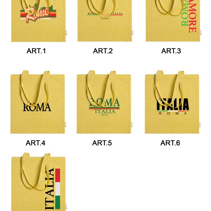 BORSA SHOPPING COLORATA MELANGIATA 1721406 GET GIALLO