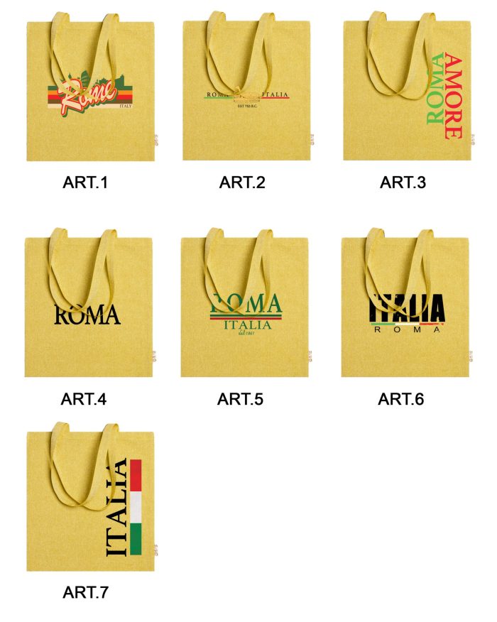 BORSA SHOPPING COLORATA MELANGIATA 1721406 GET GIALLO