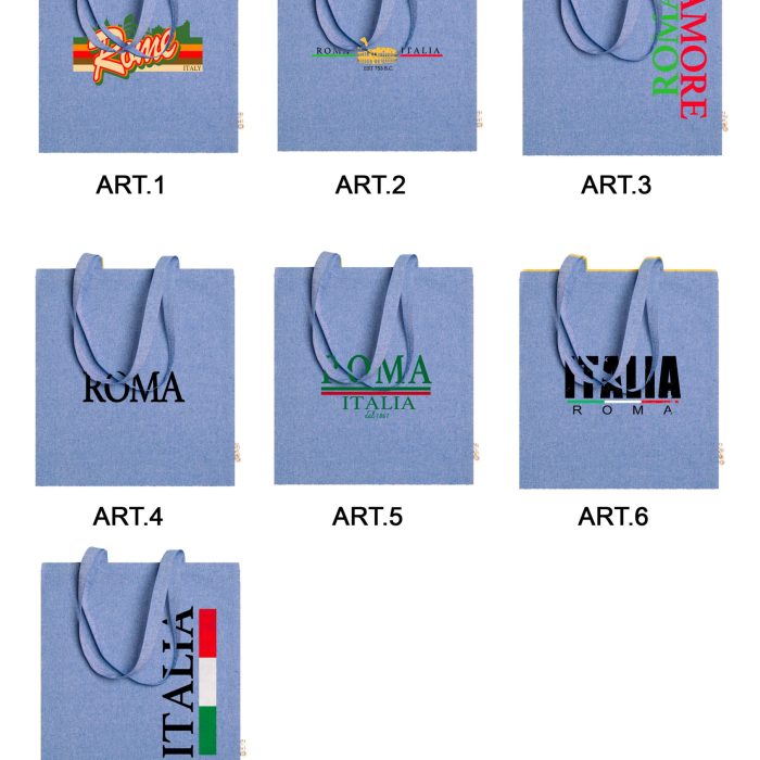 BORSA SHOPPING COLORATA MELANGIATA 1721421 GET BLU