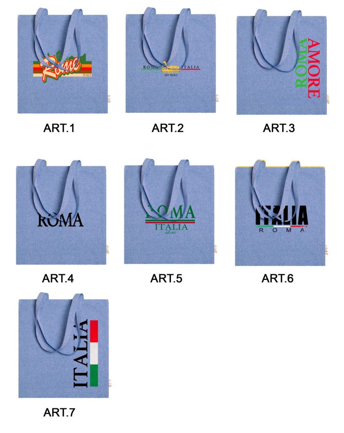 BORSA SHOPPING COLORATA MELANGIATA 1721421 GET BLU