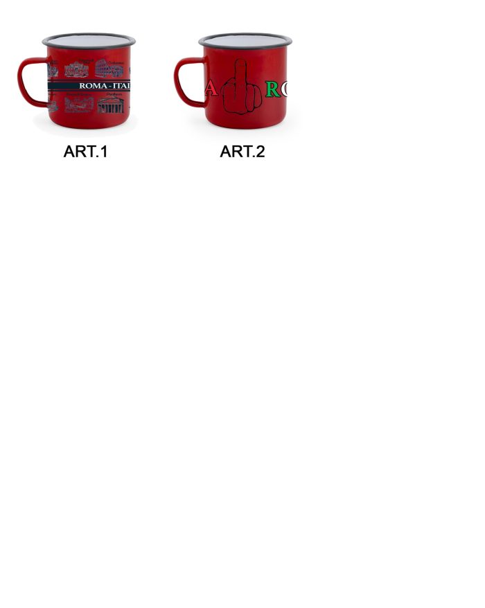 TAZZA METALLO MUG 7415408 GET ROSSO