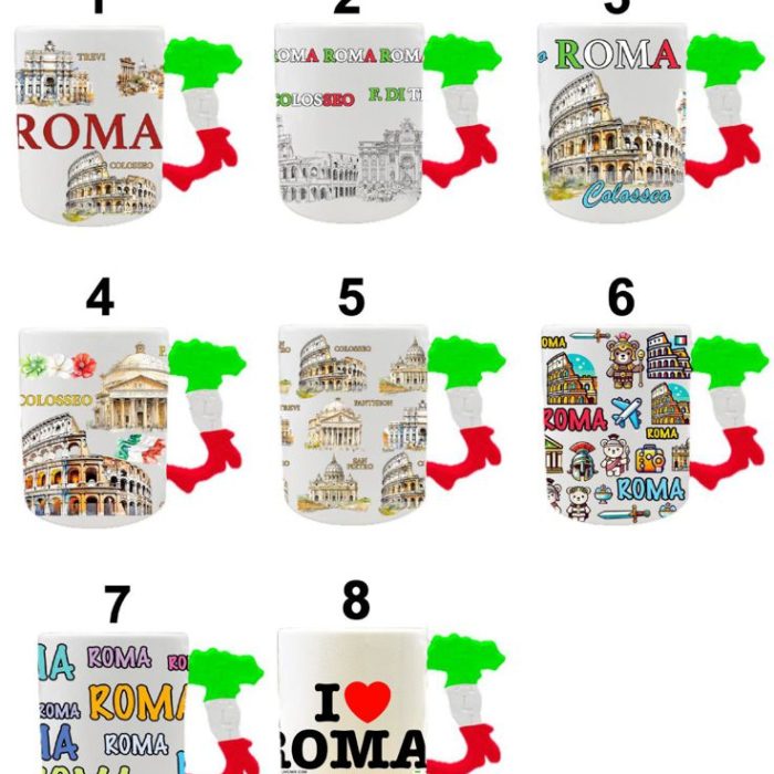 TAZZA RESINA ITALIA STAMPA